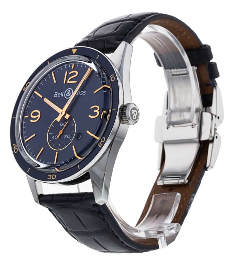 Bell and Ross Vintage 123 BRV123-BLU-ST/SCR